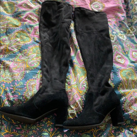 Over the knee water proof suede boots - Picture 3 of 4